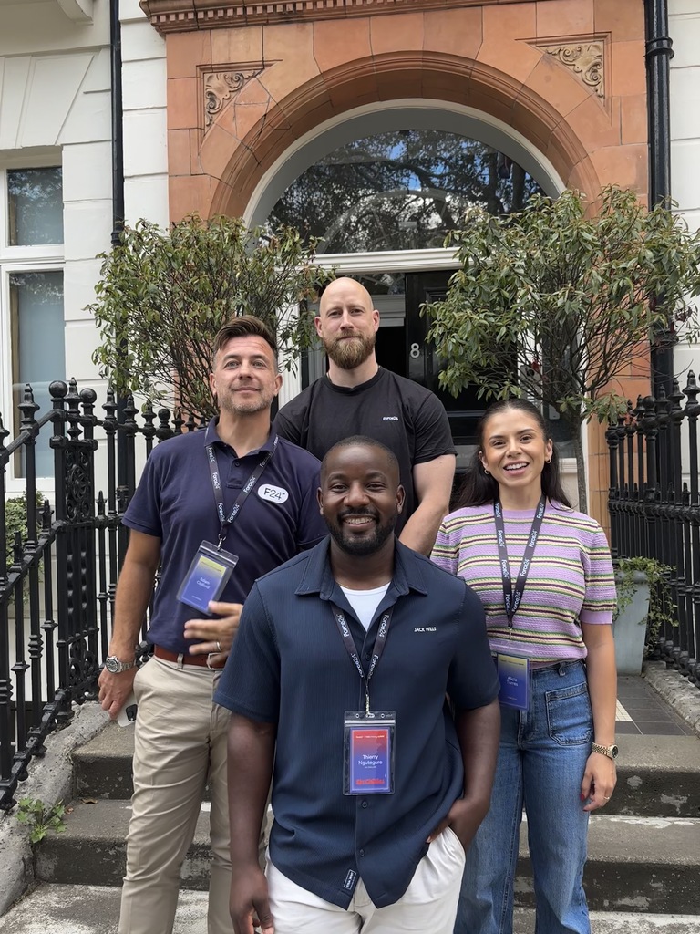 The FWDT LIVE speakers together at the event, wearing Force24 lanyards